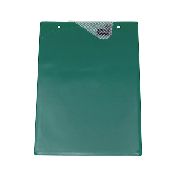 Order protector with rip-tape fastening - PROTPOKT-FOR-ORDER-DINA4-HOKLP-GREEN