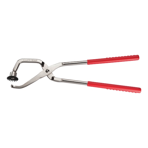 Brake spring pliers With movable claw, lockable in any desired position