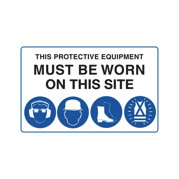 Mandatory sign - PPE - 900X600MM