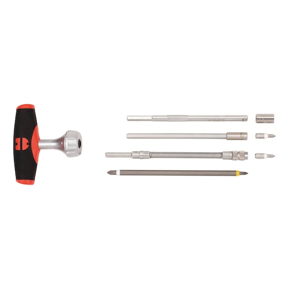 T-handle screwdriver assortment - SCRDRIV-REVBLDE-SORT-21PCS