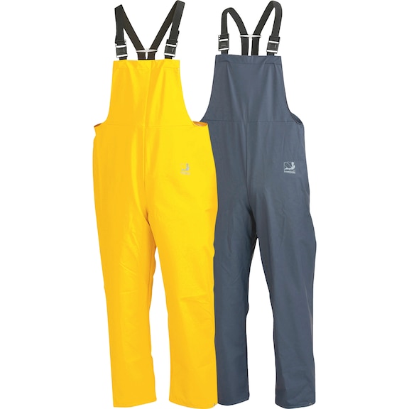 Weather protection rain dungarees