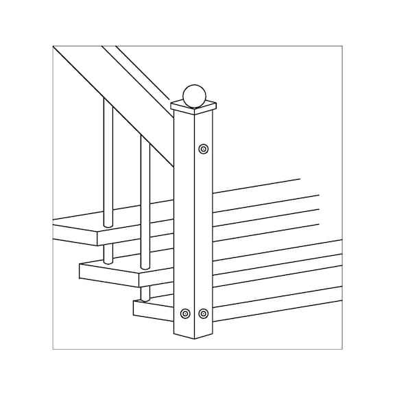 Vite per la costruzione di scale con filetto legno - 6