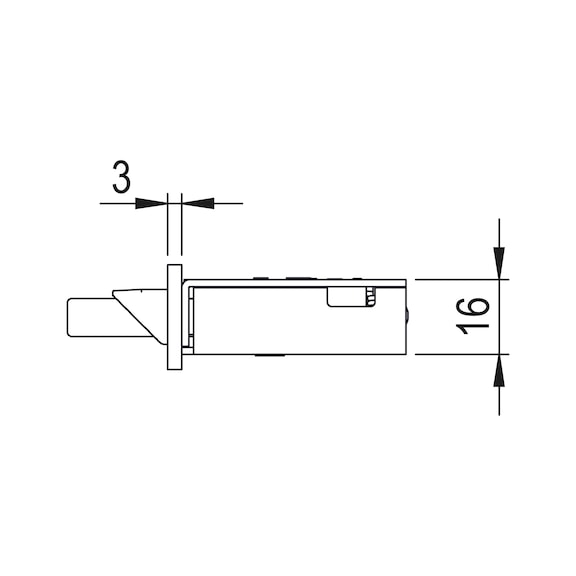 Rohrrahmen-Einsteckschloss RR02 - 4