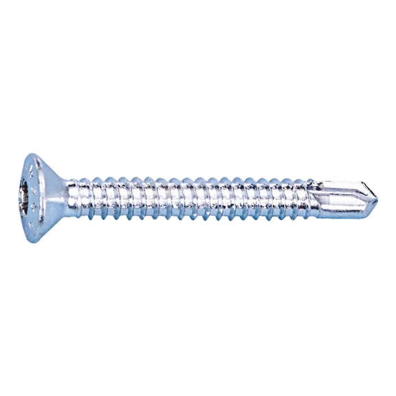 Raised countersunk head drilling screw with AW drive pias<SUP>®</SUP> - 1