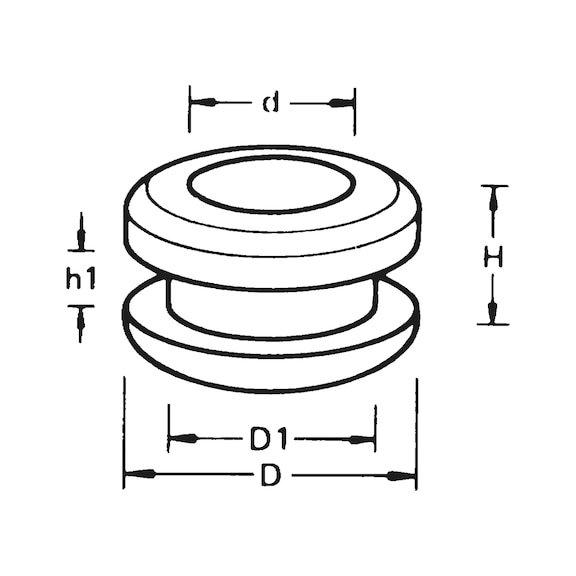 Cable sleeve, double flanged TPE - 2