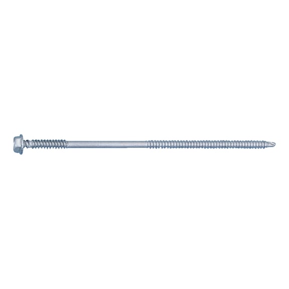 Roofing screw with hexagon head and drill tip - SCR-HEX-FLG-WS8-(DPS)-4,8X260