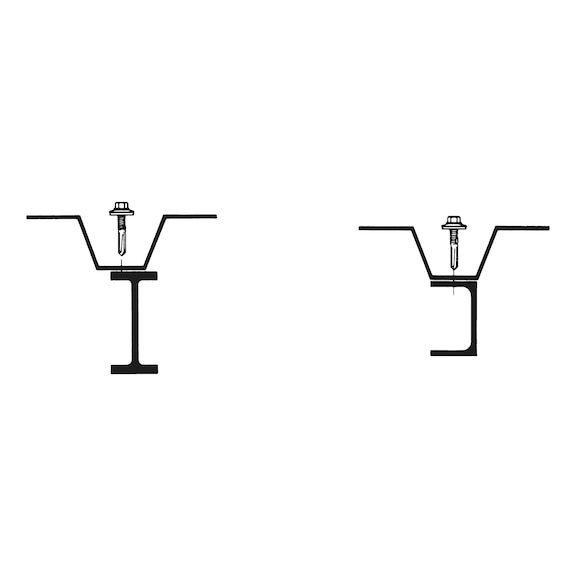 Bohrschraube Sechskantkopf mit langer Bohrspitze und Dichtscheibe piasta<SUP>®</SUP> - 3