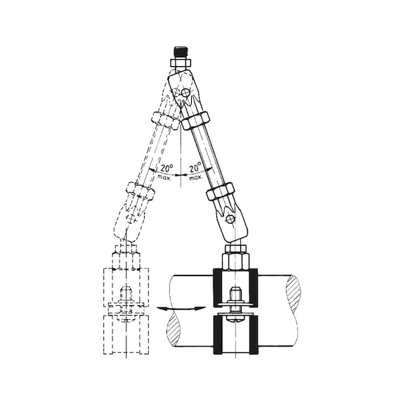 Suspension pendulaire - SUSPENSION PENDULAIRE-LONG-5A M8K)-M8