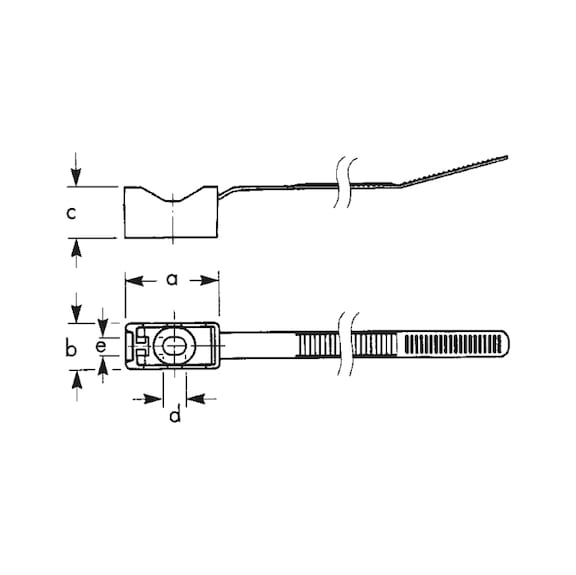 Abraçadeira p/ cabos/tubos ajustável - 2