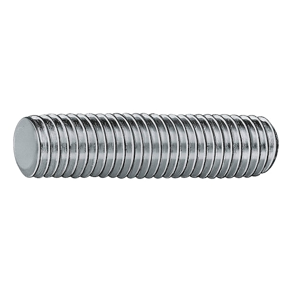 Threaded rod DIN 976-1 (shape A) with standard metric ISO thread, zinc-plated steel 4.8, blue passivated (A2K) - THRROD-DIN976-A-4.8-(A2K)-M6X1000