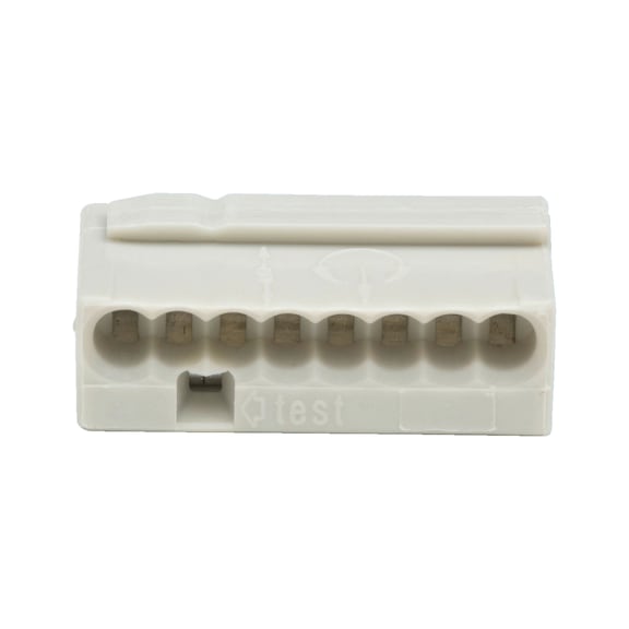 Wago Micro push-wire connector, screwless - MICROSKTTRML-LIGHTGREY-8X(0,6-0,8MM)
