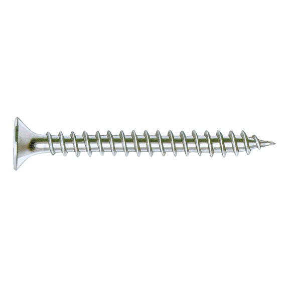 WÜPOFAST<SUP>®</SUP> zinc-plated yellow chipboard screw Steel, zinc-plated yellow, partial thread, countersunk head, PZ - SCR-CS-WO-Z3-(A2L)-6X135/70