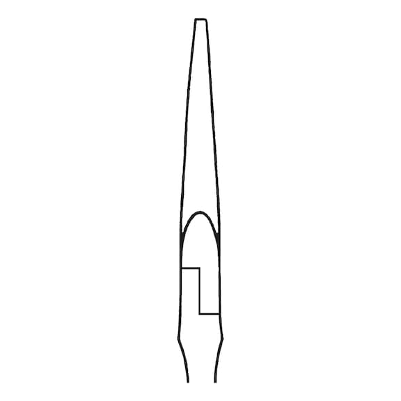 Pince à bec demi-rond VDE avec lame DIN ISO 5745 (60900) - 3