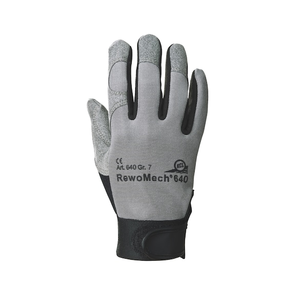 Protective glove, knitted with nubs - PROGLOVE-REWOMECH 640-SZ.10