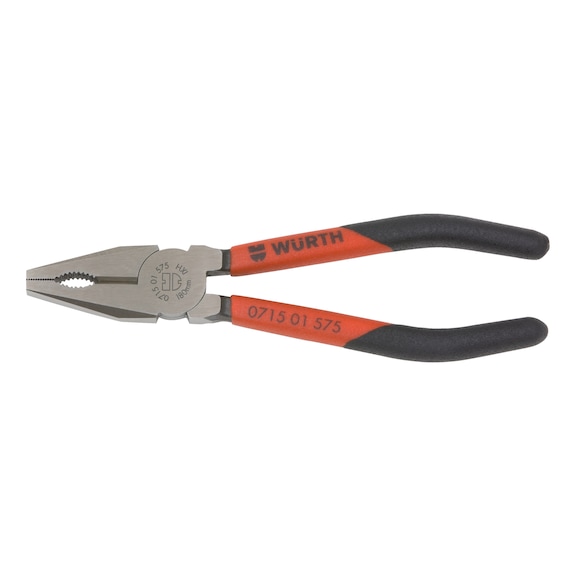 Combination pliers DIN ISO 5746 - COMBIPLRS-BLACK/RED-L180MM