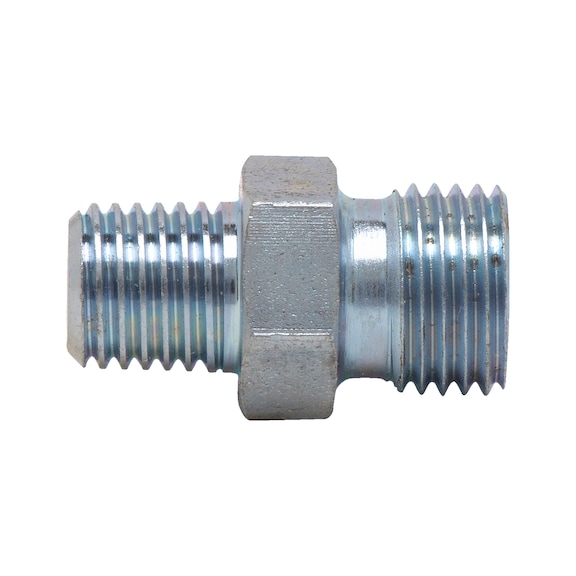 Straight screw-in connection piece - 1