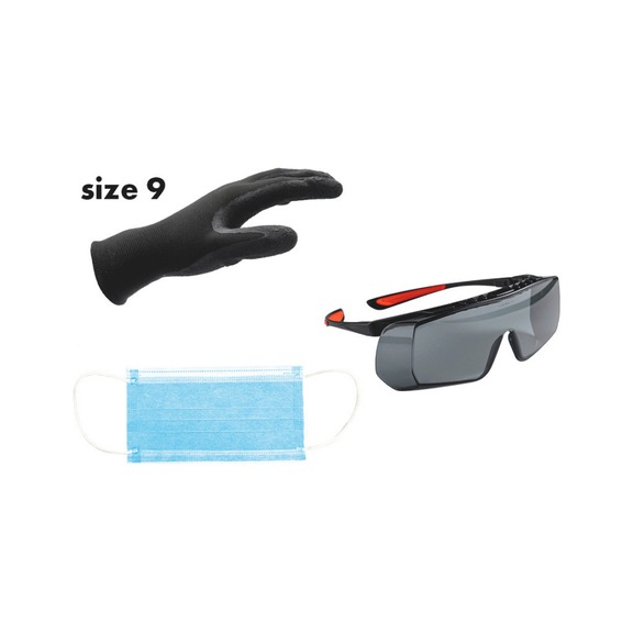 Personal protective equipment set - PERSONAL-PROTECTION-GROUP3-9PCS
