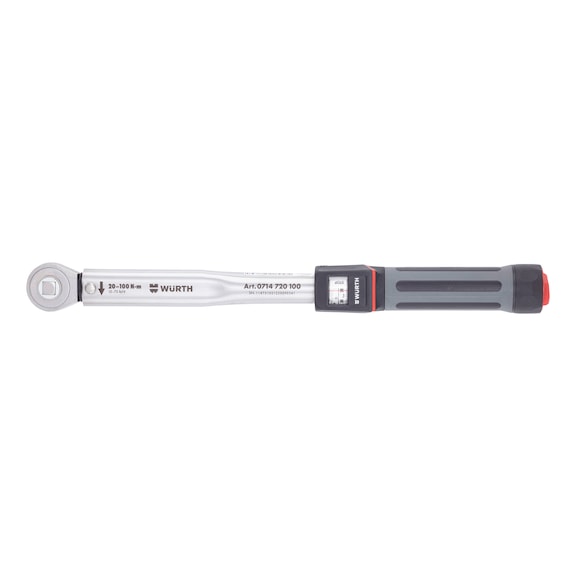 3/8 inch torque wrench with push-through ratchet - TRQWRNCH-PSHTHRG-3/8IN-(20-100NM)
