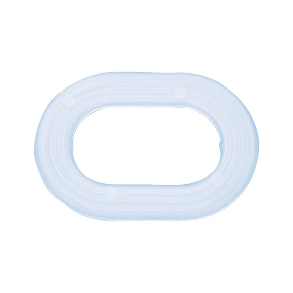 Plastic washer For oval eyelet - PLAWSH-F.OVEYE-42X22MM