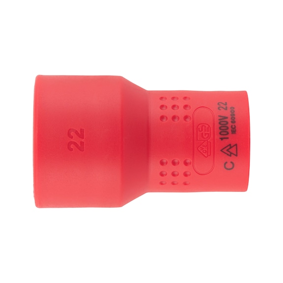 VDE 1/2 inch insulated socket wrench Metric, hexagon, short - SKTWRNCH-VDE-1/2IN-SHORT-WS22