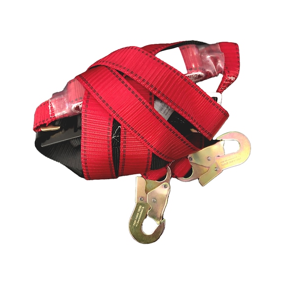 Safety harness with snap hook - FULL BODY HARN DOUBLE+SNAP HOOK