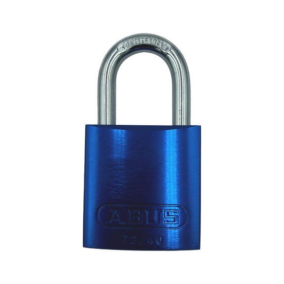 Padlock ABUS aluminium - ALUMINIUM PADLOCK BLUE 72/40