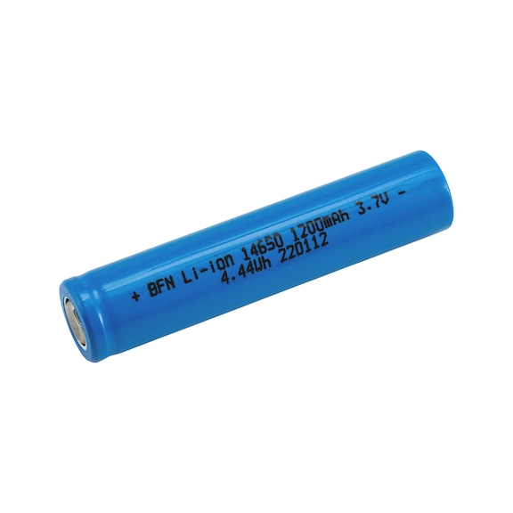 Rechargeable battery Type 14650 - BTRY-LIION-1200MAH-3,7VDC