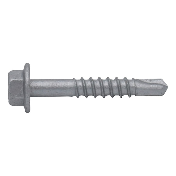 Drilling screw, hexagon head with flange, inch - SCR-SDM-HWF-WS3/8-(CL4)-14G_10X22
