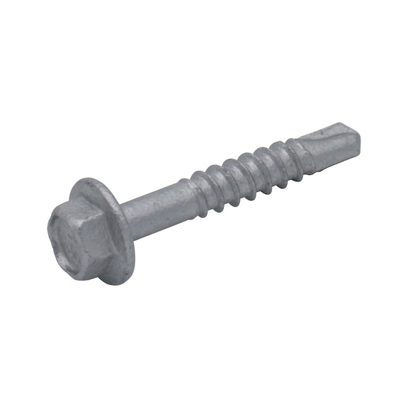 Drilling screw, hexagon head with flange, inch - SCR-SDM-HWF-WS5/16-(CL4)-10G_16X16