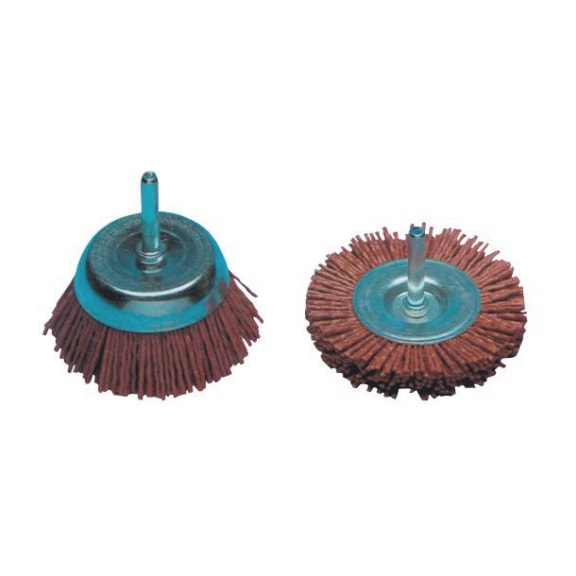 Shank-mounted round grinding brush - WHLBRSH-SHNK-NYLON-D75MM