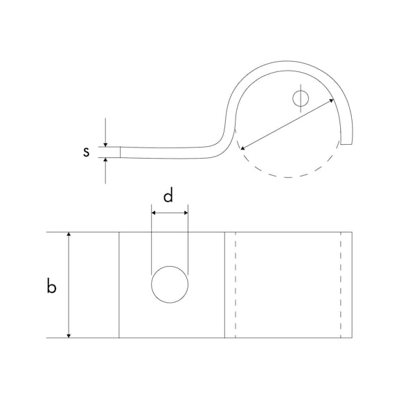 Cable clamp In accordance with DIN 72571 - 2