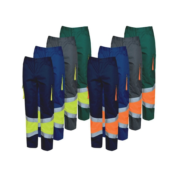 Thermal two-tone high-visibility trousers
