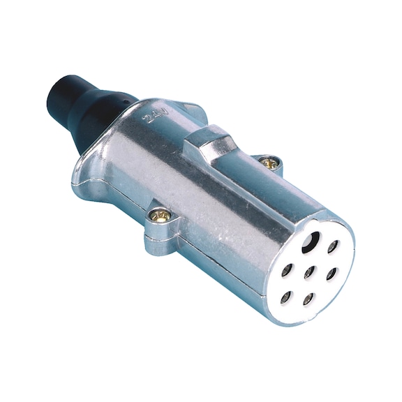 7-pin connector 24 V With additional strain relief - PLGCON-PLUG-ALU-S-7PIN-24V