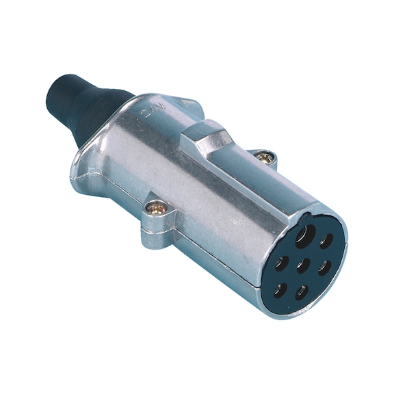 7-pin connector 24 V With additional strain relief - PLGCON-PLUG-ALU-N-7PIN-24V
