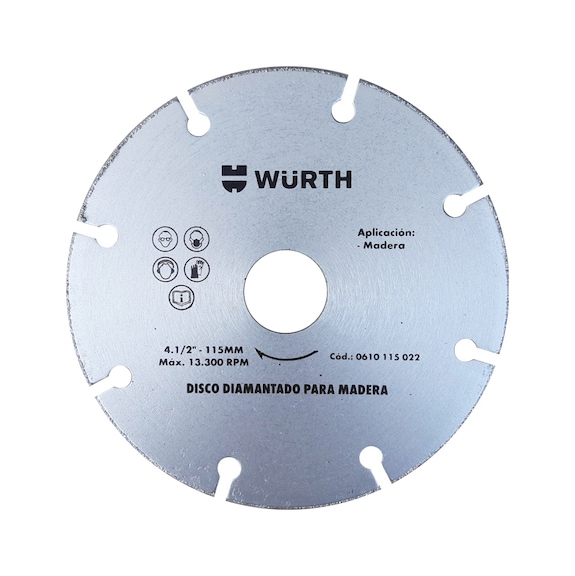 DISCO DIAMANTADO PARA MADERA 115MM