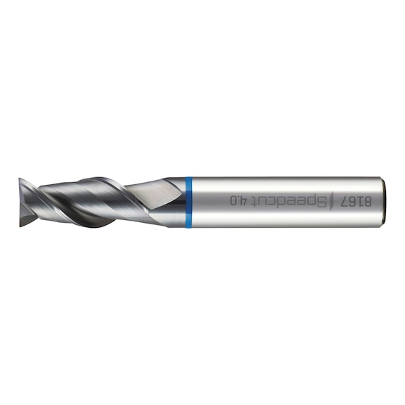 HPC end mill Speedcut 4.0-Inox, long, optional, two cutting edges, uneven angle of twist gradient - 1