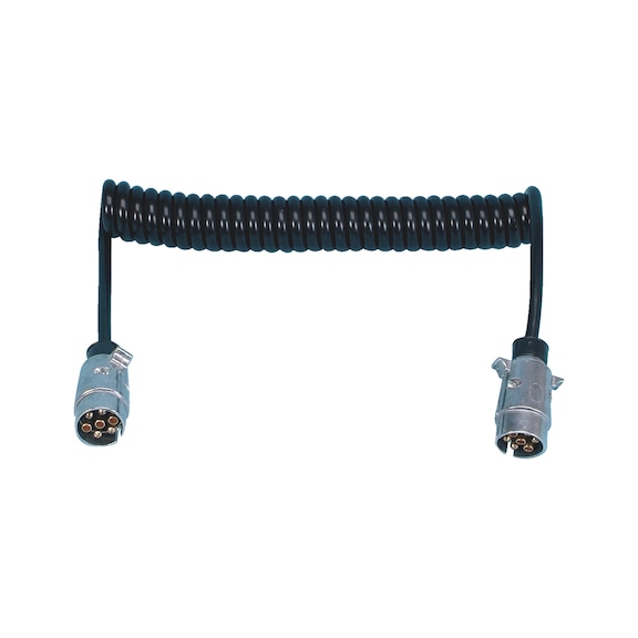 Spiral cable 7-pin 12 V - ELSPRLCBL-SMALL-7PIN-12V-3M