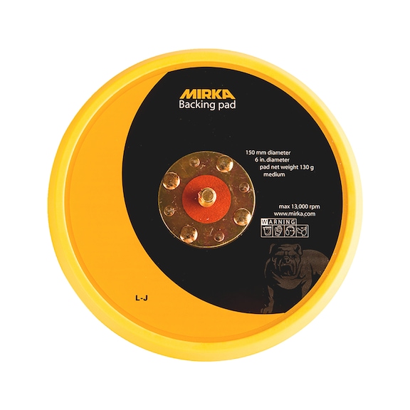 Adhesive backing pad, hook-and-loop disc Mirka medium sanding disc, without holes