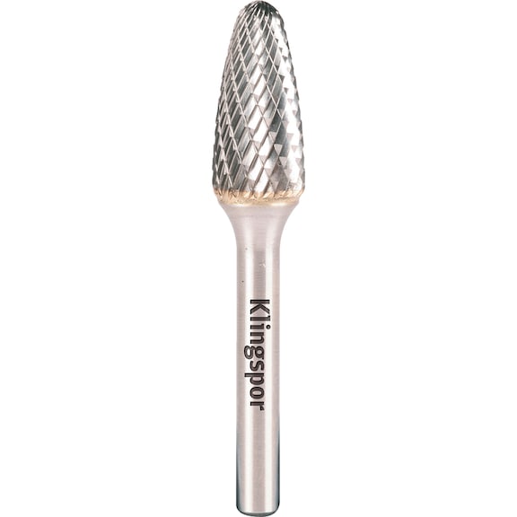 Tungsten carbide bur Klingspor HF 100 F - MLNGCUTT-KLINGSPOR-334155-RBF-HM-L64-D6