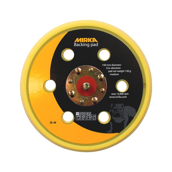 Adhesive backing pad 6 holes medium Mirka - BACKINPD-MIRKA-8295291211-150-5/16ZOMED