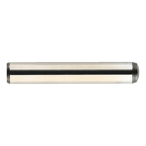Cilindrische pen met binnendraad DIN 7979, blank staal, gehard, tolerantieklasse m6 - 1