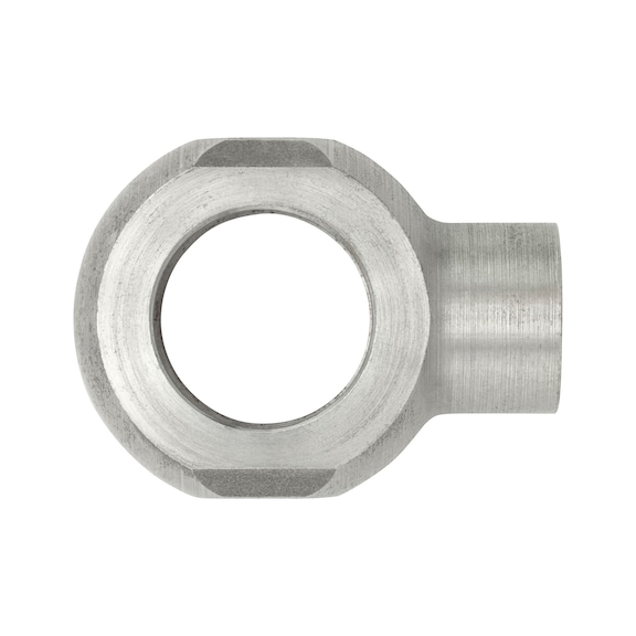 Ringstutzen DIN 7642 Stahl blank Form E - 1