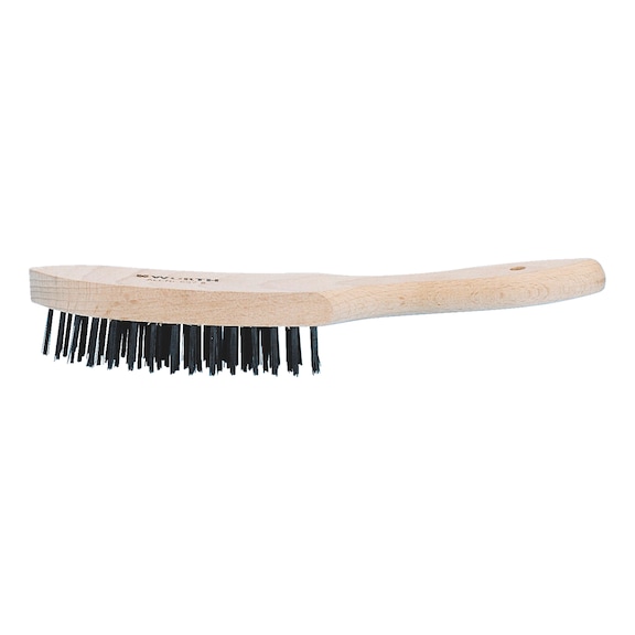 Wire brush With wooden body - WREBRSH-4ROWS