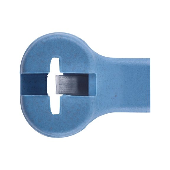 Serre-câble KBL D PA bleu Détectable avec languette métallique - COLLIER BLEU DETECTABLE PA 2.4X92 MM