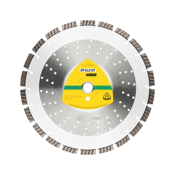 Diamond cutting disc DT 612 UT Supra Klingspor - DIADDISC-KLINGSPOR-340227-12X3-D350