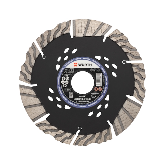 Longlife & Speed RS construction site diamond cutting disc