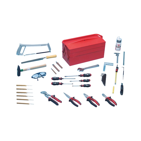 Fitter's tool box Junior I 60 pieces - FITTTLBOX-APPRENTICE-60PCS