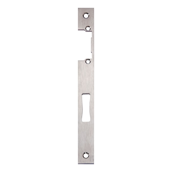 Striker plate For tubular frame mortise locks RR02, E-opener - AY-LOCKPLATE-TF02-ES-DIN/R-L-A2-MATT