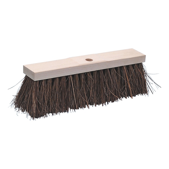 Street broom, Piassava For coarse dust and dirt. Also suitable for slurrying