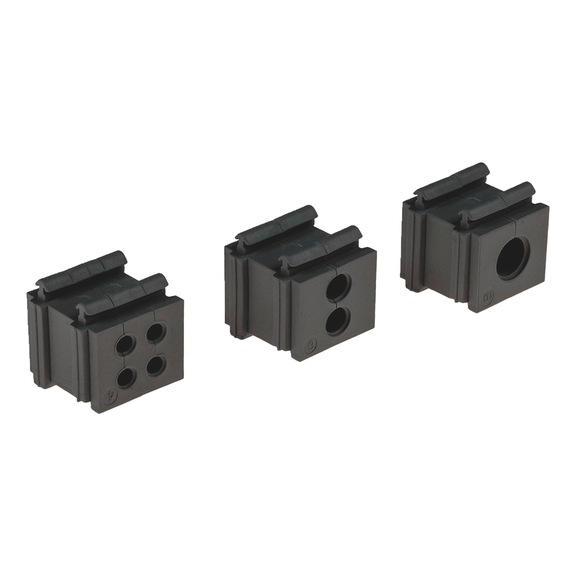 Rubber modules, small - MODULE-SMALL-TPE-BLACK-2X2MM